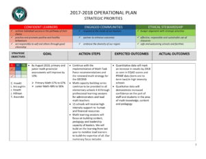 year operational plan template