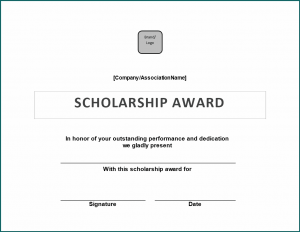 Award Certificate Template Word Sample