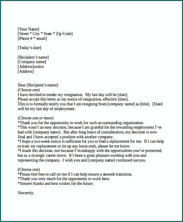 Business Letter Format Example