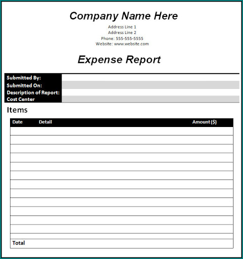 Business Report Template Example