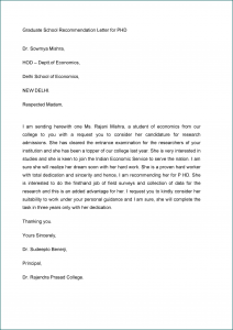 College Recommendation Letter Template Example