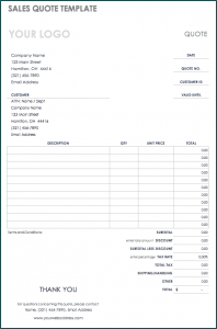》Free Printable Construction Quote Template