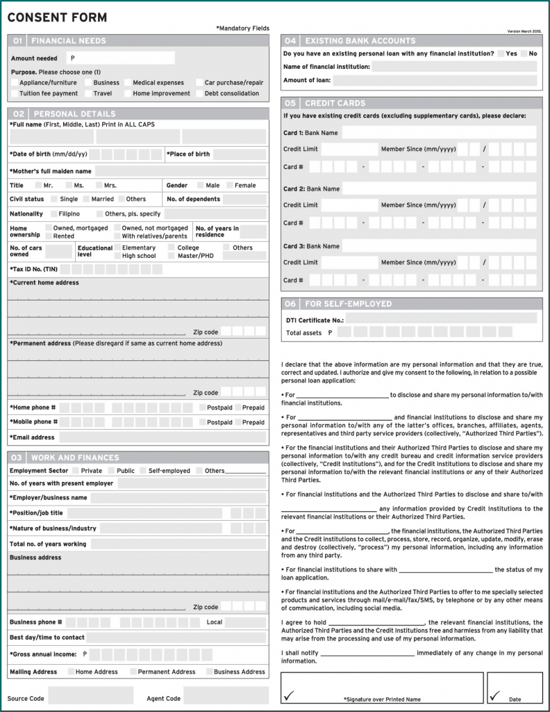 》Free Printable Credit Card Application Form