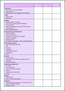 Event Program Template Word Sample
