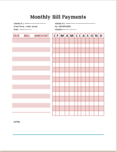 Example Payment Plan Template