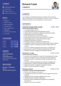 Example Pharmacist Resume Template
