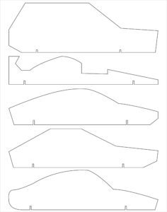 Example Pinewood Derby Car Template
