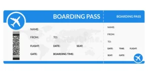 Example Plane Ticket Template