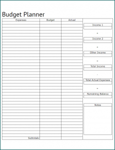 》Free Printable Budget Planner Template