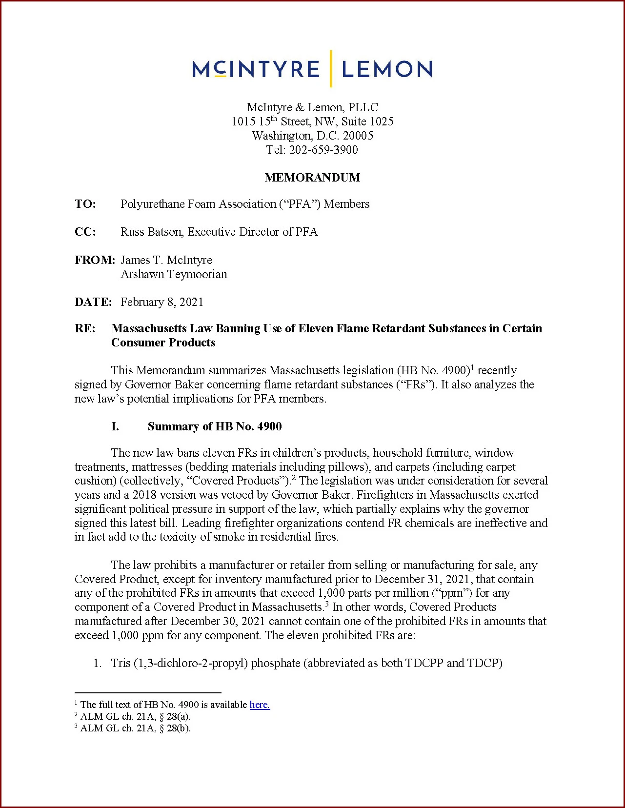 Example of Legal Memo Template