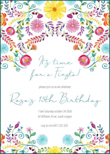 Example of Party Program Template