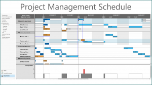 Example of Project Management Schedule Template