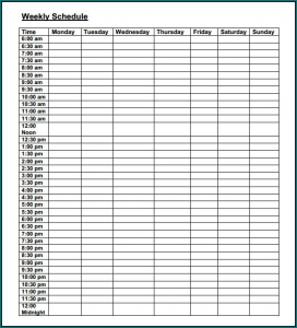 》Free Printable Restaurant Schedule Template 》Free Printable Restaurant Schedule Template