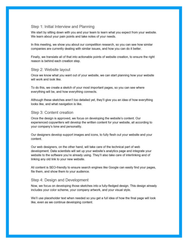 Proposal Webinate Examples 》Website Proposal Template