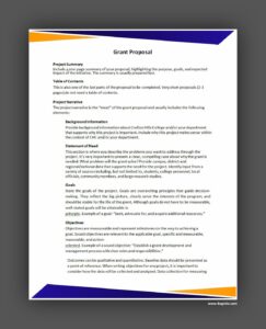 Grant Proposal Template