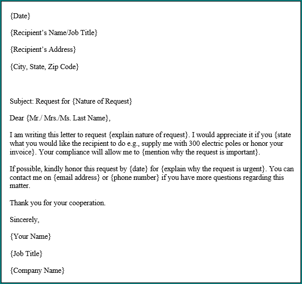 How To Write A Letter Sample