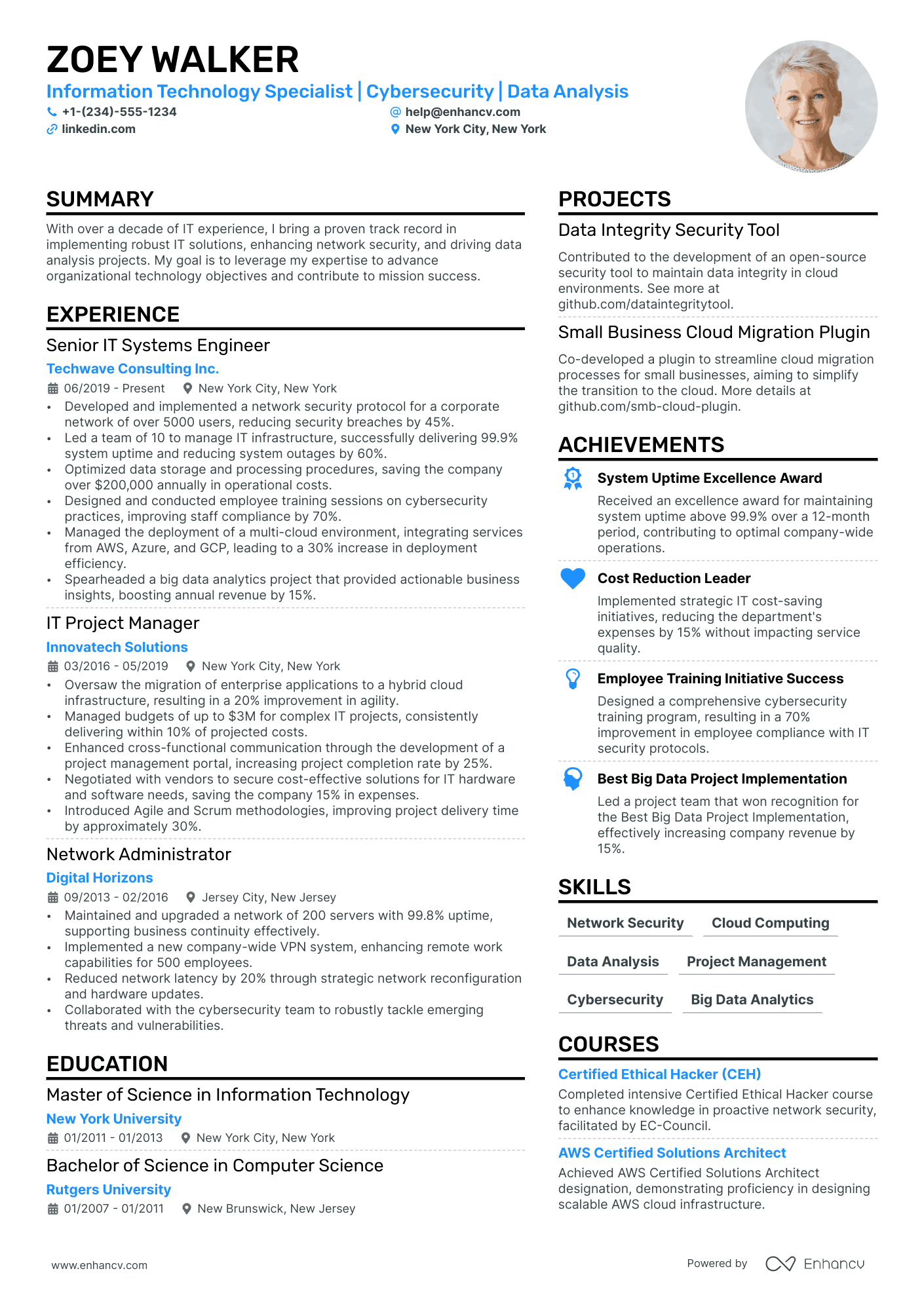 IT Resume Template