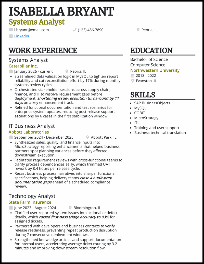 IT resume template download