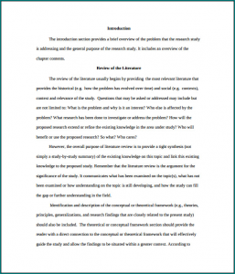 Literature Review Introduction Example