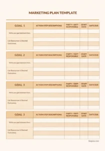 Marketing Plan Template