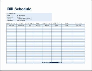 Payment Plan Template Sample