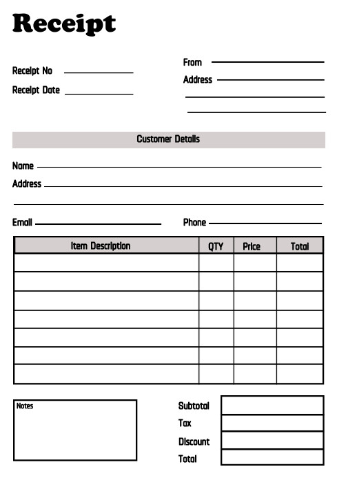 Payment Receipt Template Payment Receipt Template