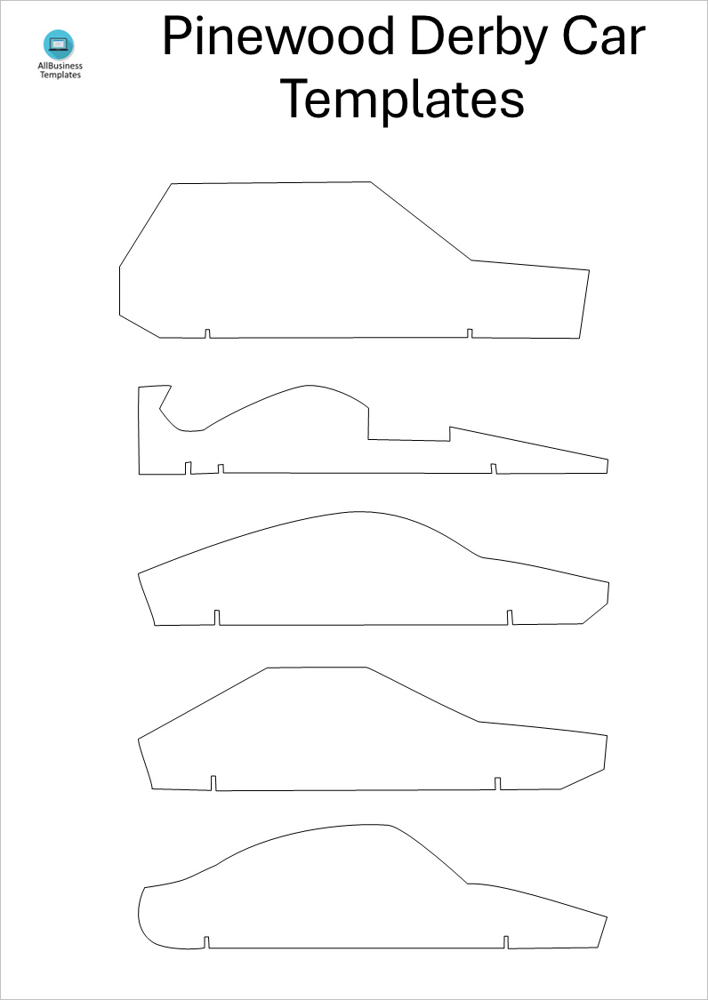 Pinewood Derby Car Template Example Pinewood Derby Car Template Example