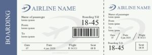 Plane Ticket Template