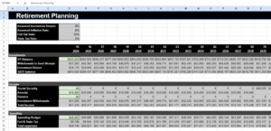 Printable Retirement Plan Template Sample