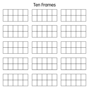 Printable Ten Frame Template Sample