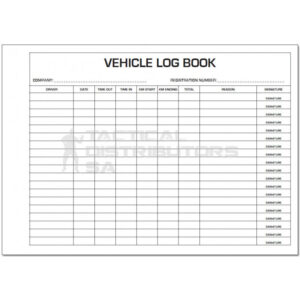 Printable Vehicle Log Book Template