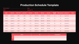 Production Shift Schedule Template