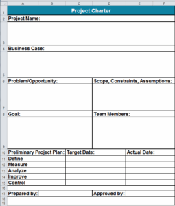 Project Charter Template