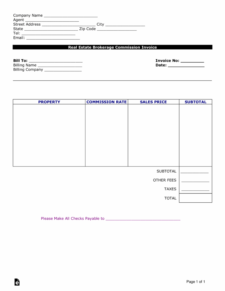 》Property Agent Sales Commission Log Template