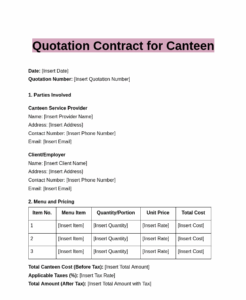 Quotation Letter Template