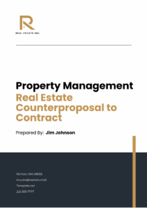 Real Estate Proposal Template