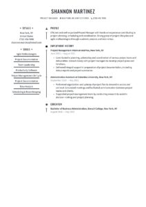 Recent College Graduate Resume Template
