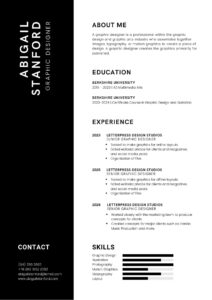 Recent College Graduate Resume Template
