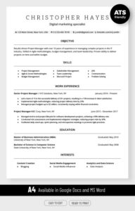 Recent College Graduate Resume Template