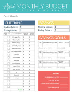 Recreational Activity Budget Worksheet Template