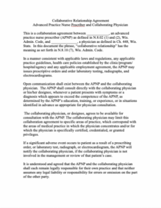 Relationship Contract Template