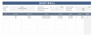 Rent Roll Template