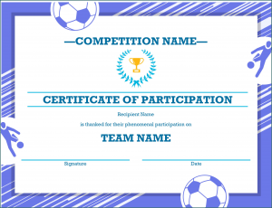 Sample of Award Certificate Template Word