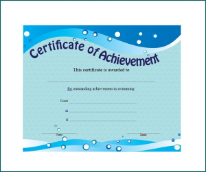 Sample of Certificate Of Accomplishment Template