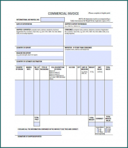 Sample of Commercial Receipt Template