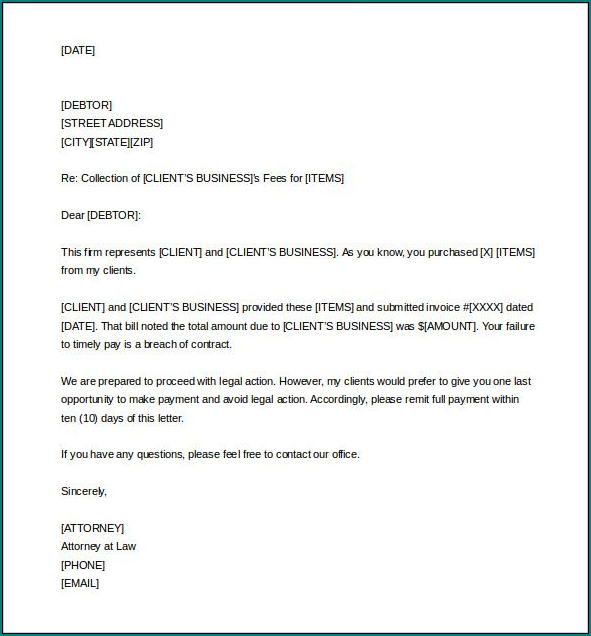 Sample of Demand Letter Template