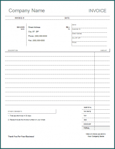 》Free Printable Home Repair Receipt Template