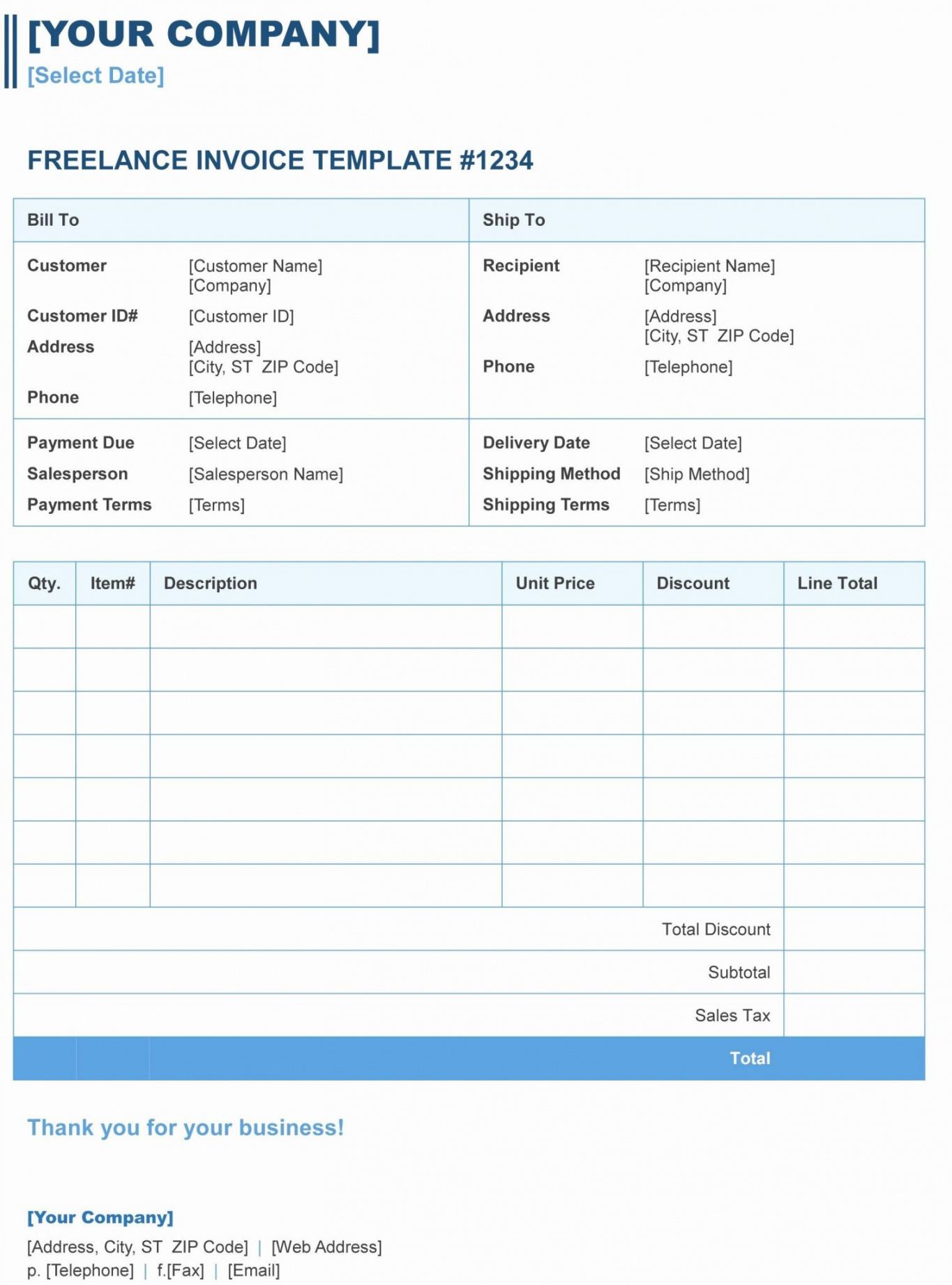Sample of Itemized Invoice Template Sample of Itemized Invoice Template