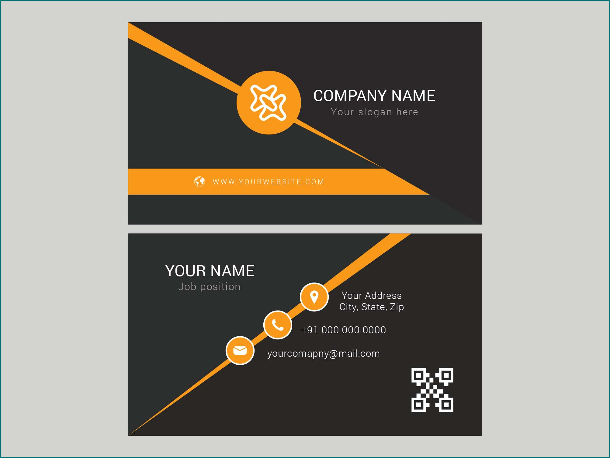 Sample of Name Card Template