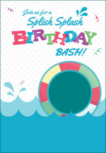 Sample of Pool Party Invitation Template